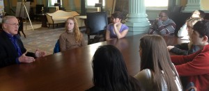 Mike at round-table with young voters 15 new