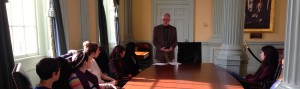 Mike speaking at Brandeis