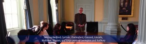 Mike speaking at Brandeis - header with purple banner