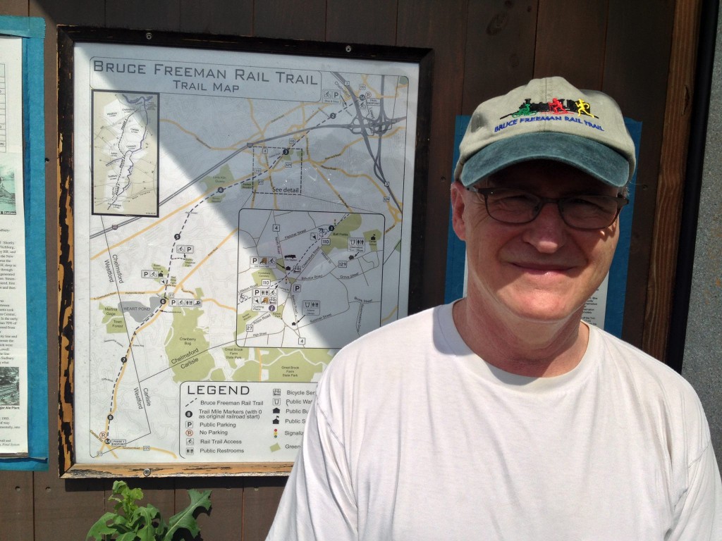 Barrett on the Bruce Freeman Rail Trail.