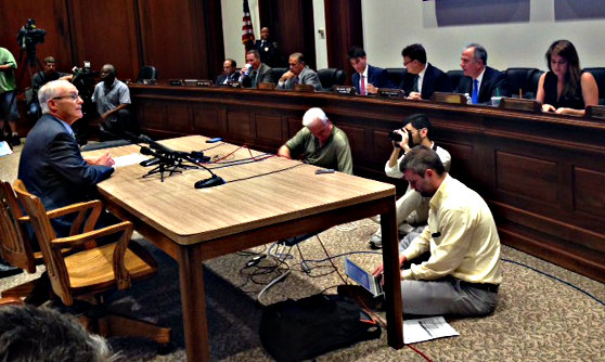 Senator Barrett speaks to the Committee on Public Safety and Homeland Security