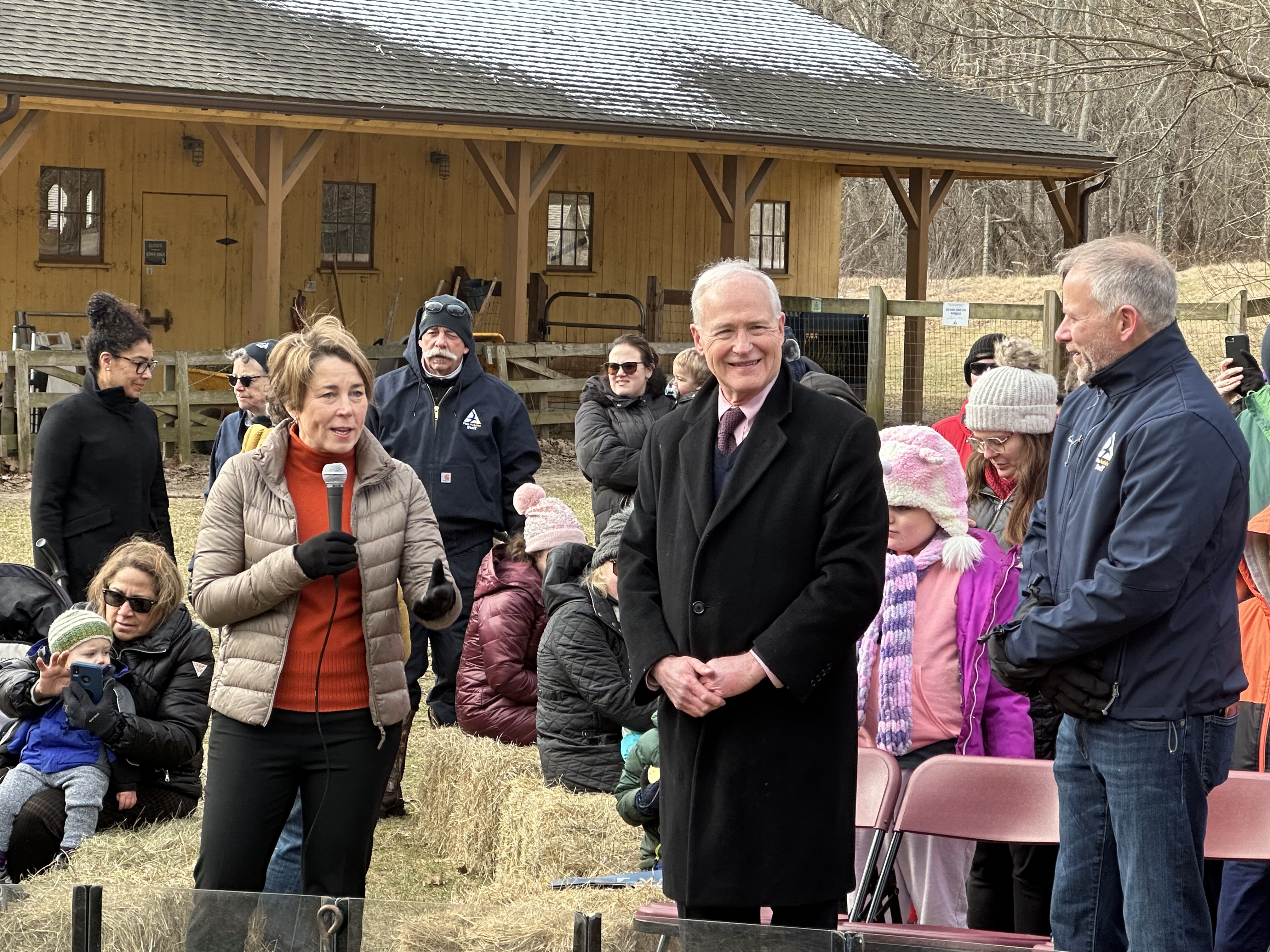 Groundhog Day - Gov. Healy and Sen. Barrett
