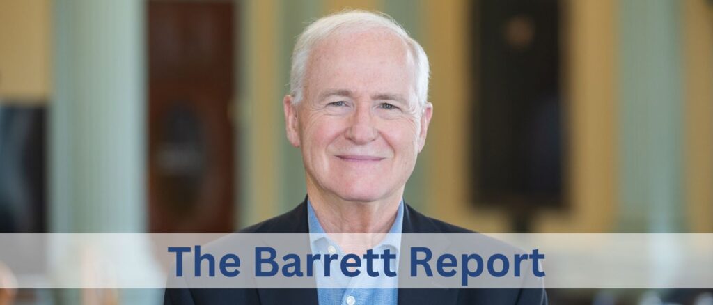 The Barrett Report header