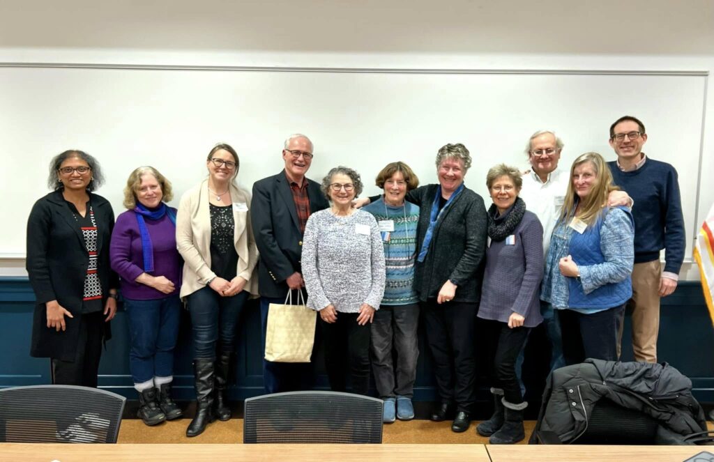 Sen. Barrett stands for a photo with the Lexington Climate Action Network